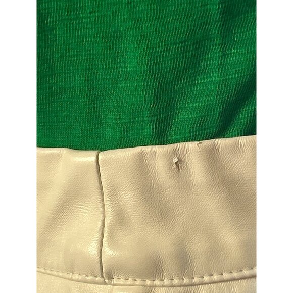 (6 for $25) Shein Faux Leather Skater Skirt in‎ White Size Small - Picture 5 of 5